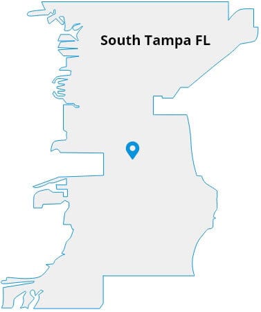 cleaning services South Tampa FL map