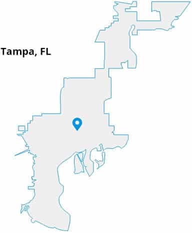 home cleaning service tampa fl map